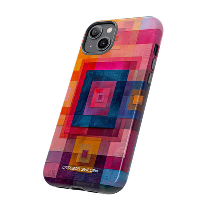 Vibrant Geometry - Tough iPhone 14 Phone Case