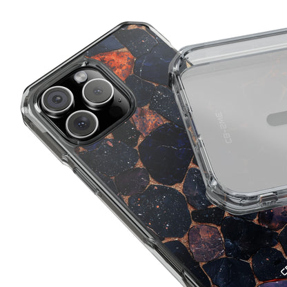 Shimmering Earth Fragments iPhone Case - Impact