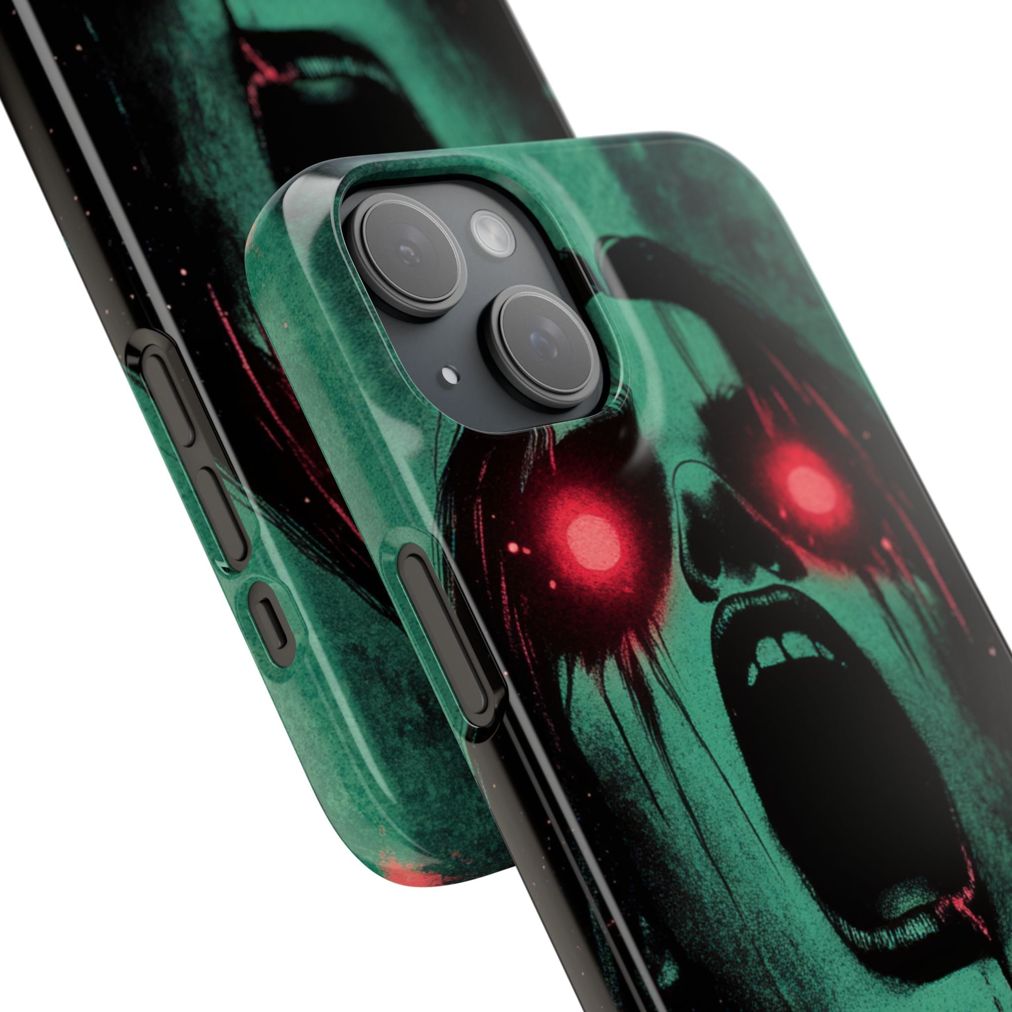 Haunting Glow of Gothic Eyes iPhone 15 - Slim Phone Case