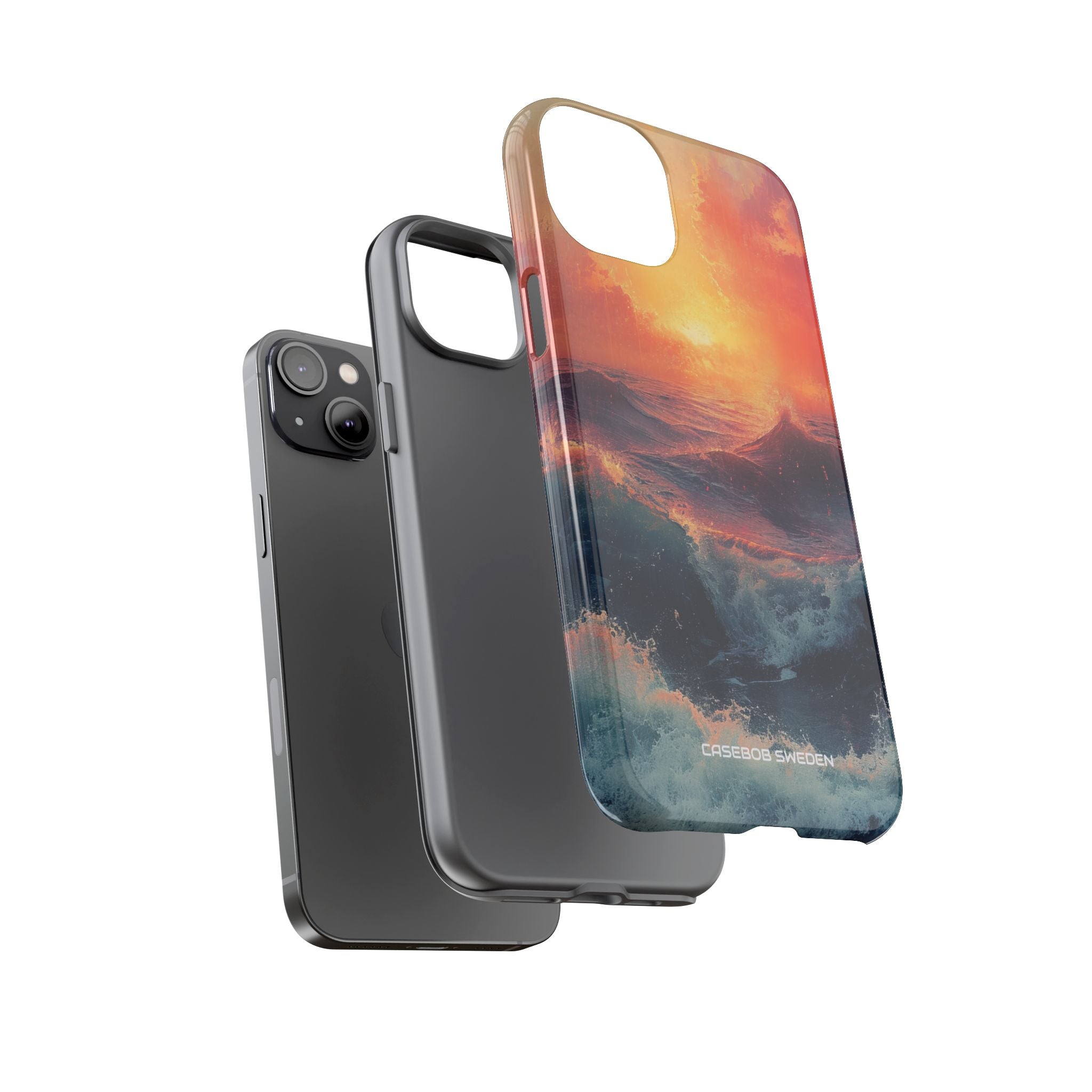 Ocean Sunset Waves - Tough iPhone 14 Phone Case