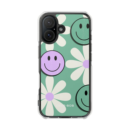 Smiley Daisy Glow iPhone 16 Case - Impact