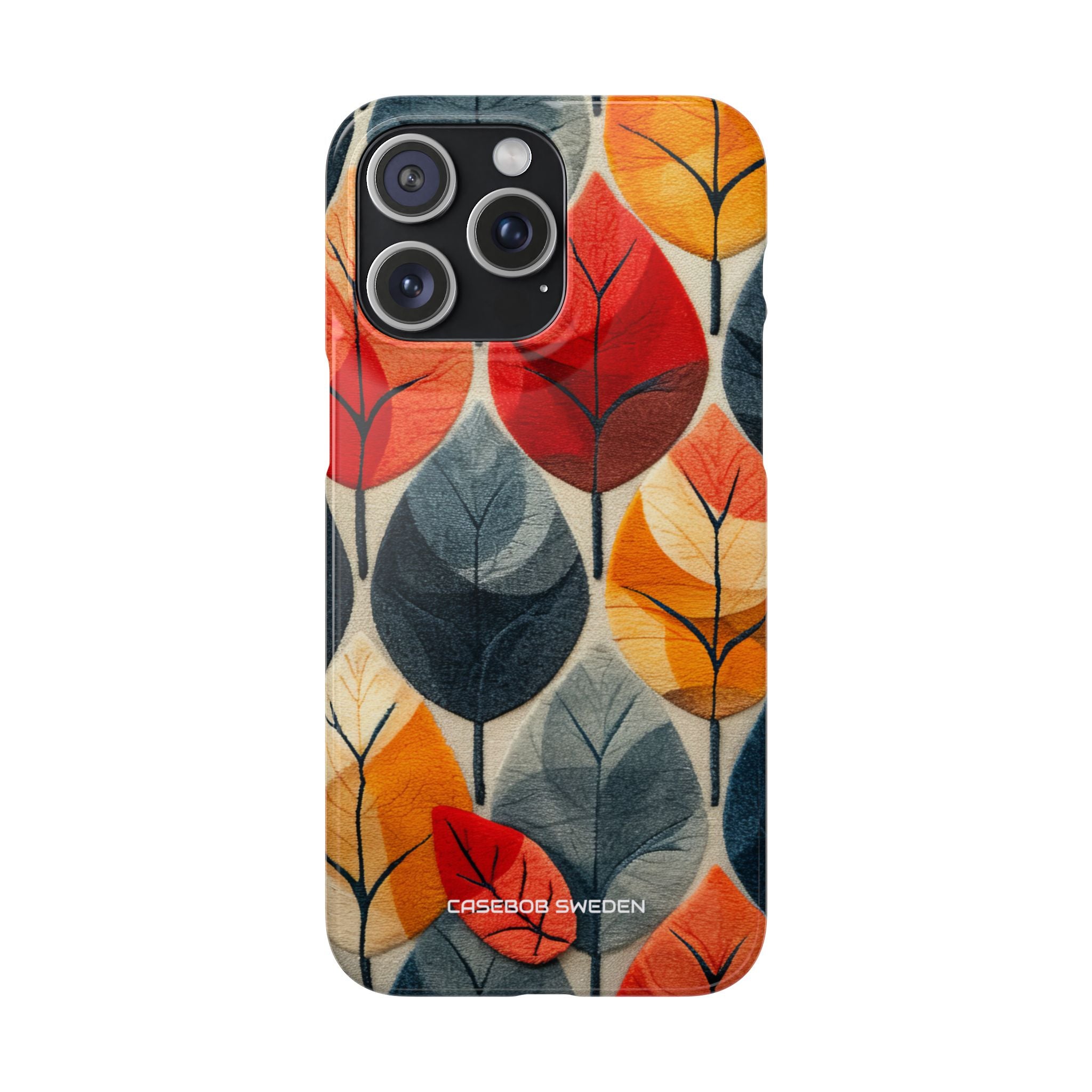 Autumn Leaf Design - Slim iPhone 15 Phone Case