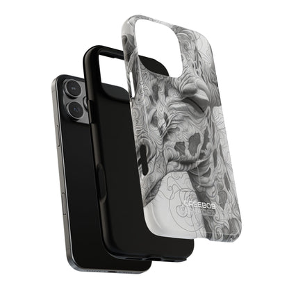 Swirling Giraffe Art iPhone 16 - Tough+