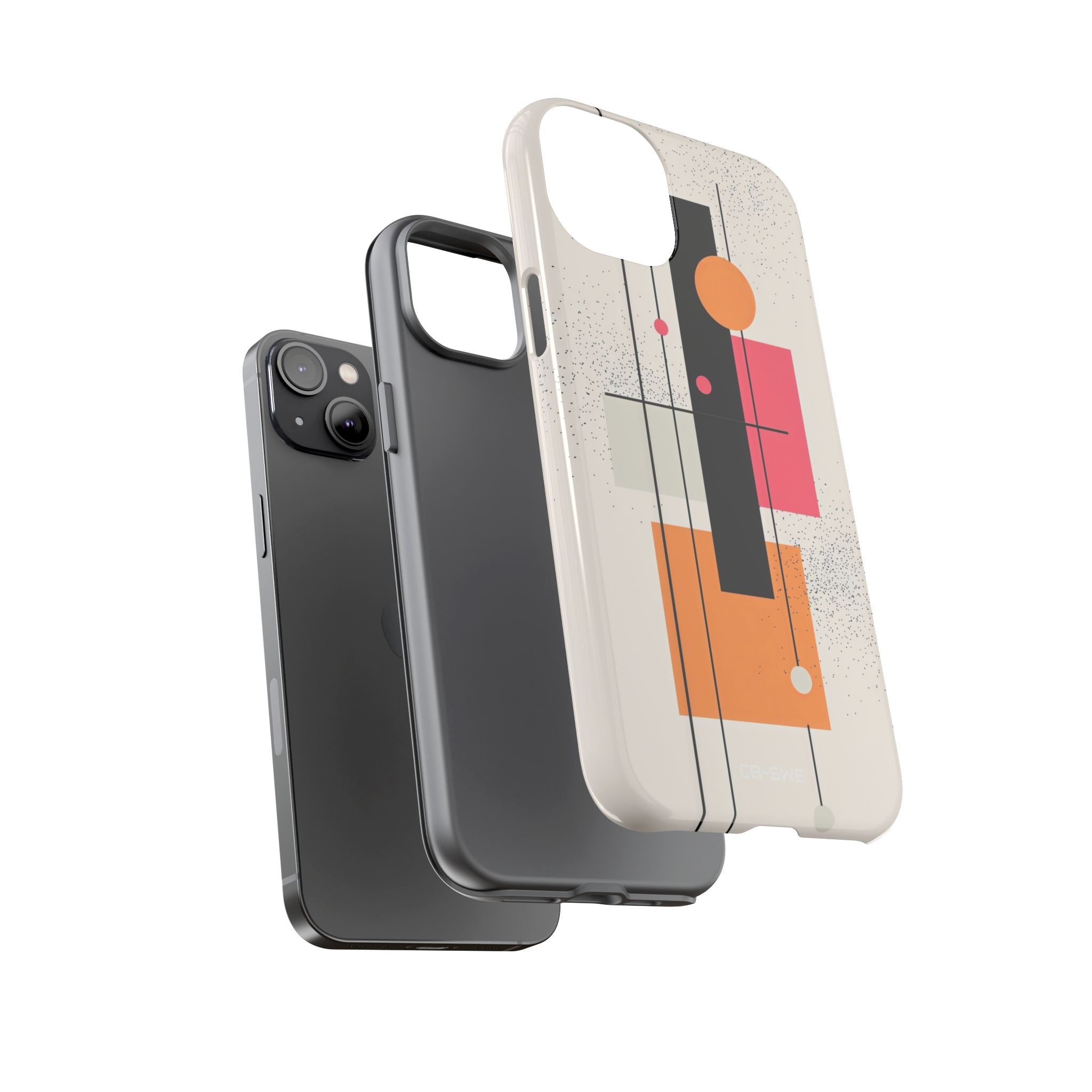 Shapes Dance Playfully - iPhone Case