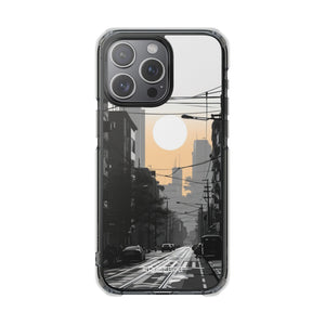 Urban Serenity Glow - Phone Case for iPhone (Clear Impact - Magnetic)