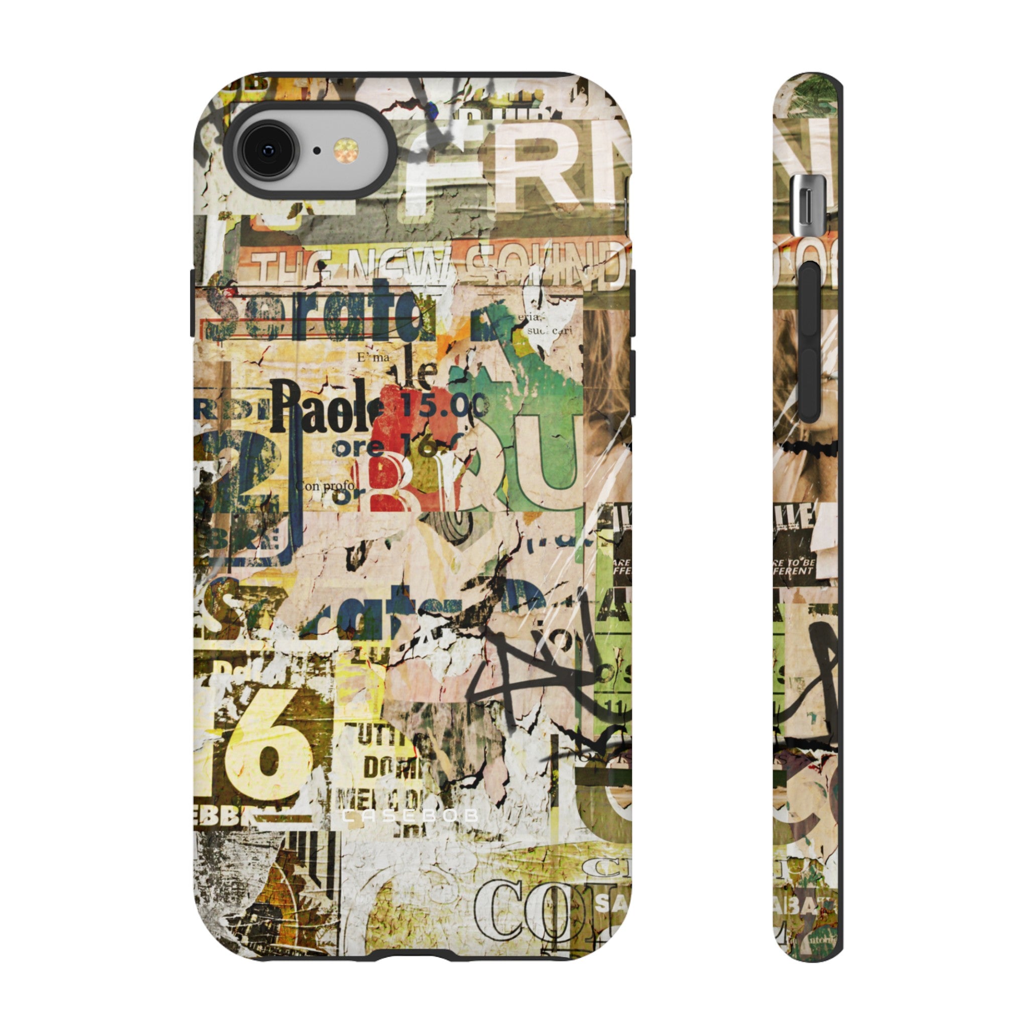 Grunge Vintage Poster - Protective Phone Case