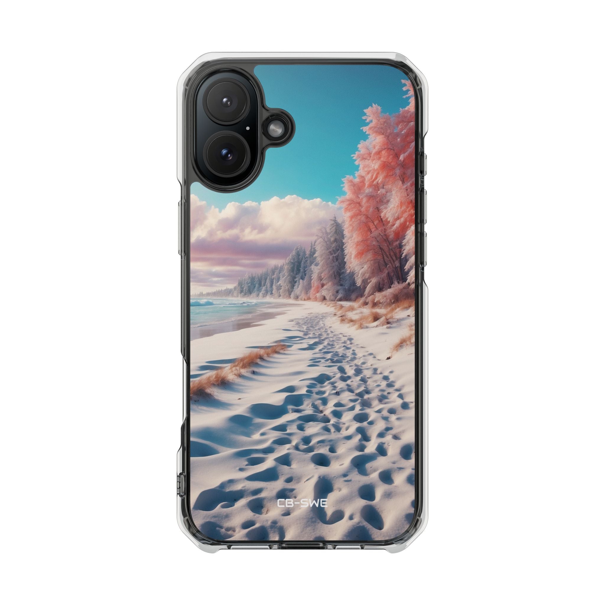 Shadows Embrace Waves iPhone Case - Impact