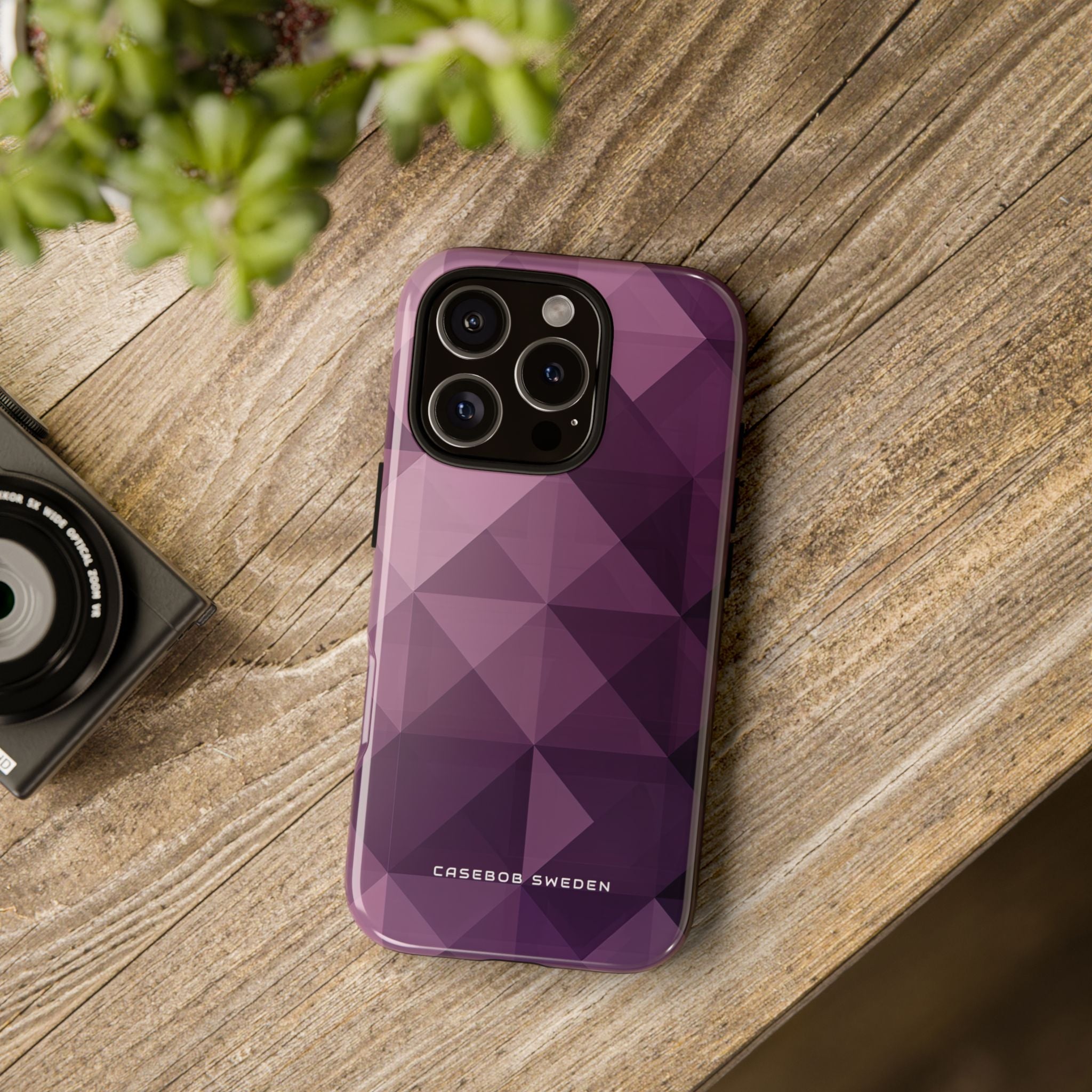 Gradient Purple Mosaic iPhone 16 - Tough Phone Case