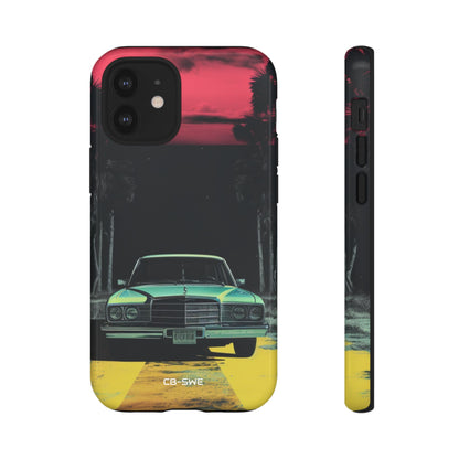 Retro Futuristic Nightscape - iPhone Case