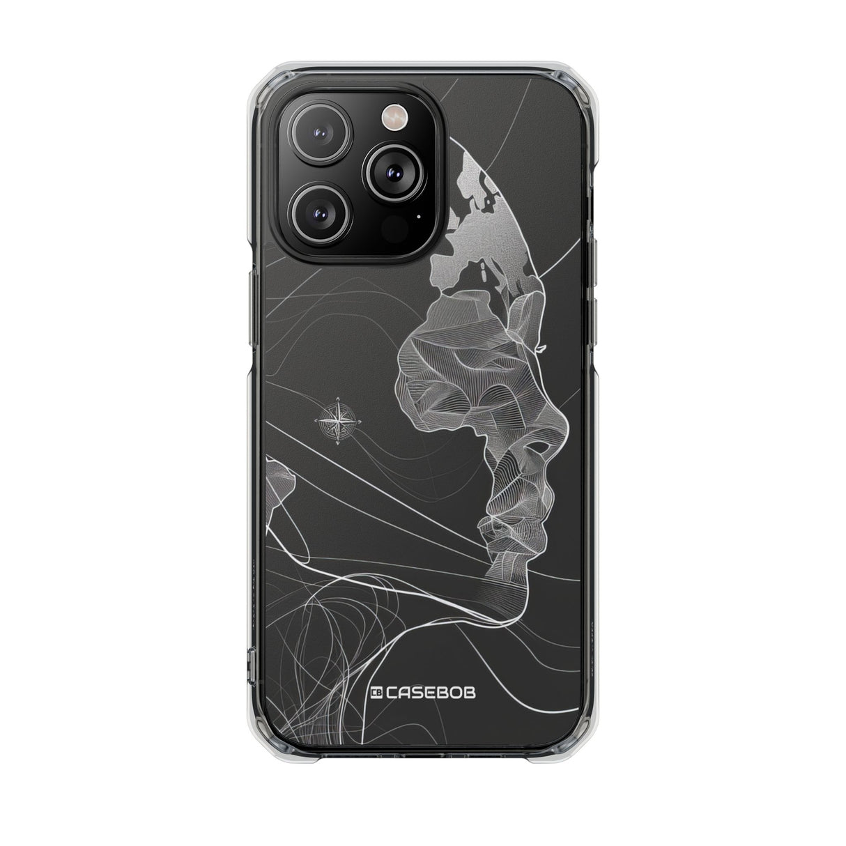 Fluid Earth Harmony - Phone Case for iPhone (Clear Impact - Magnetic)