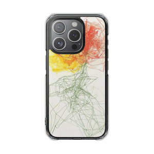 Fiery Blossom - Phone Case for iPhone (Clear Impact - Magnetic)