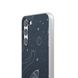 Cosmic Doodle Adventure | Flexible Phone Case for Samsung Galaxy