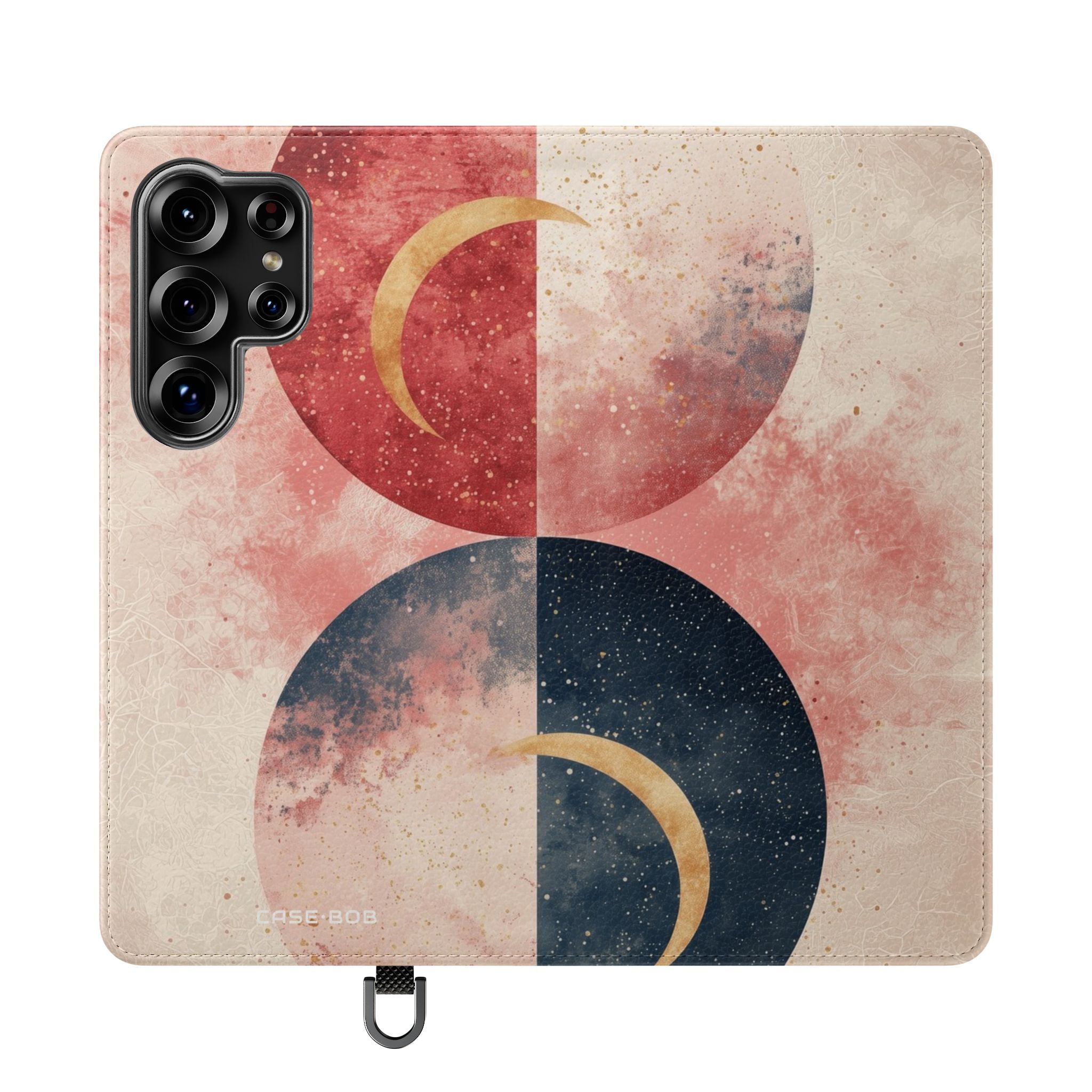 Golden Crescents Crimson - Samsung S25 Ultra Case - Wallet