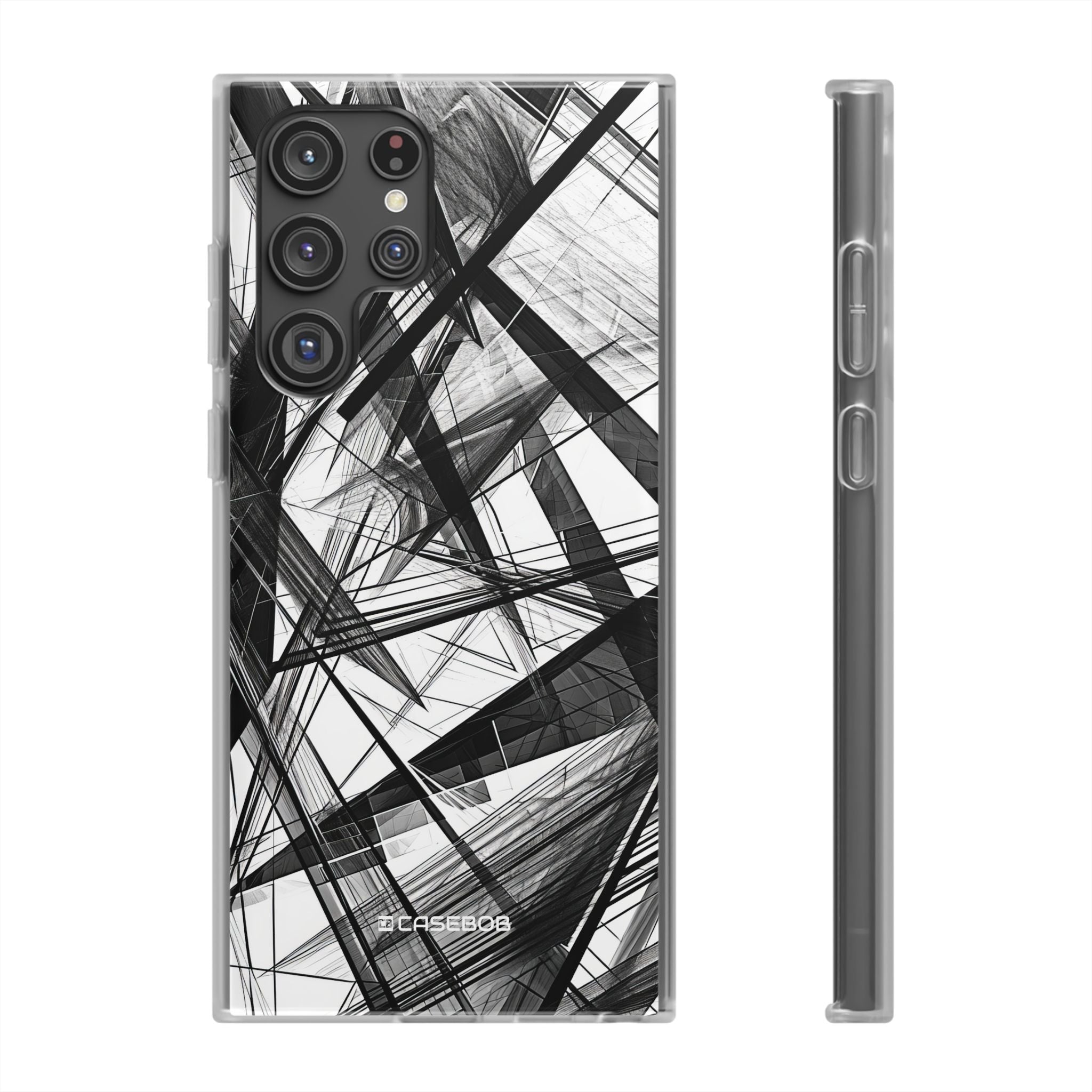 Monochrome Chaos | Flexible Phone Case for Samsung Galaxy