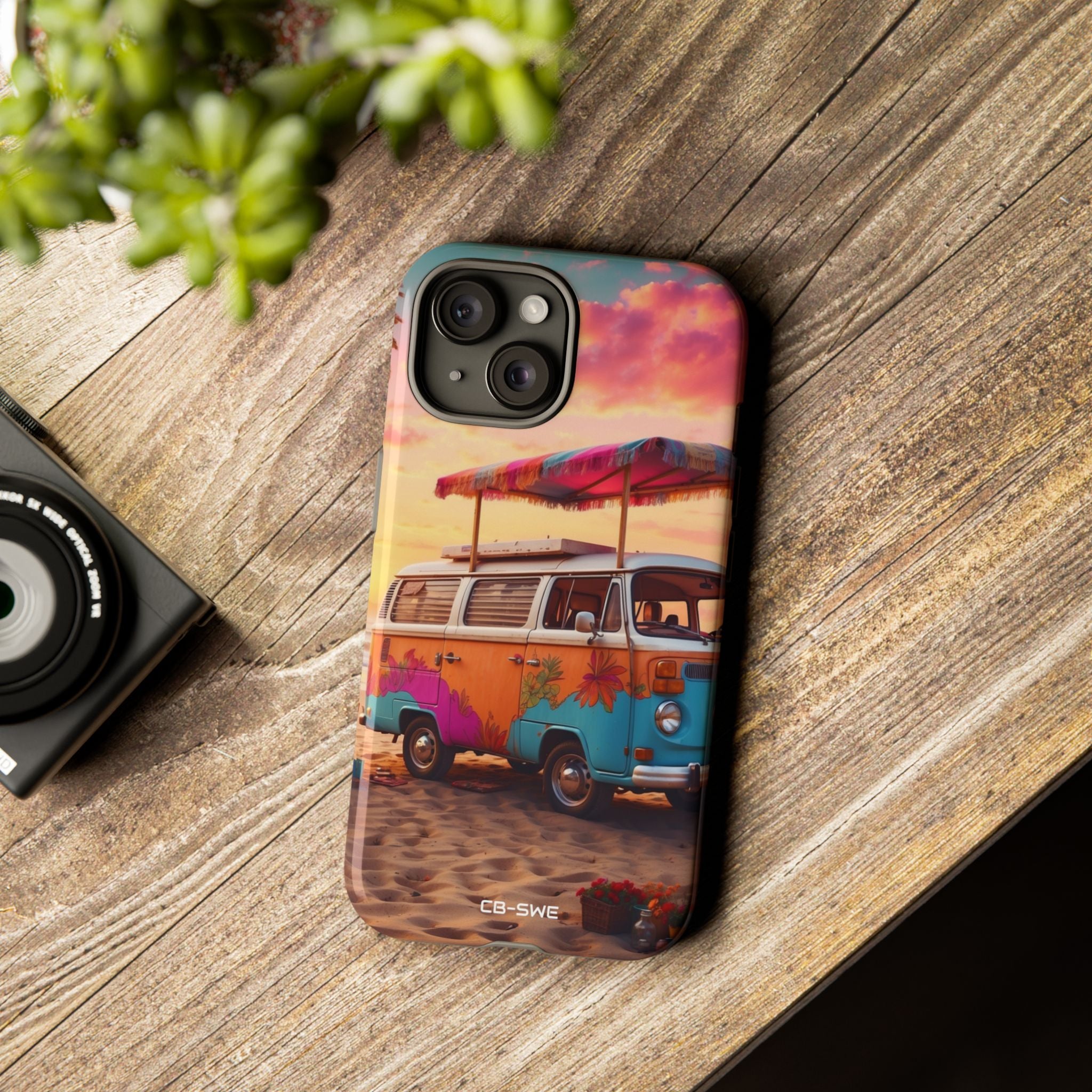 **Van Rests at Shore** - iPhone Case