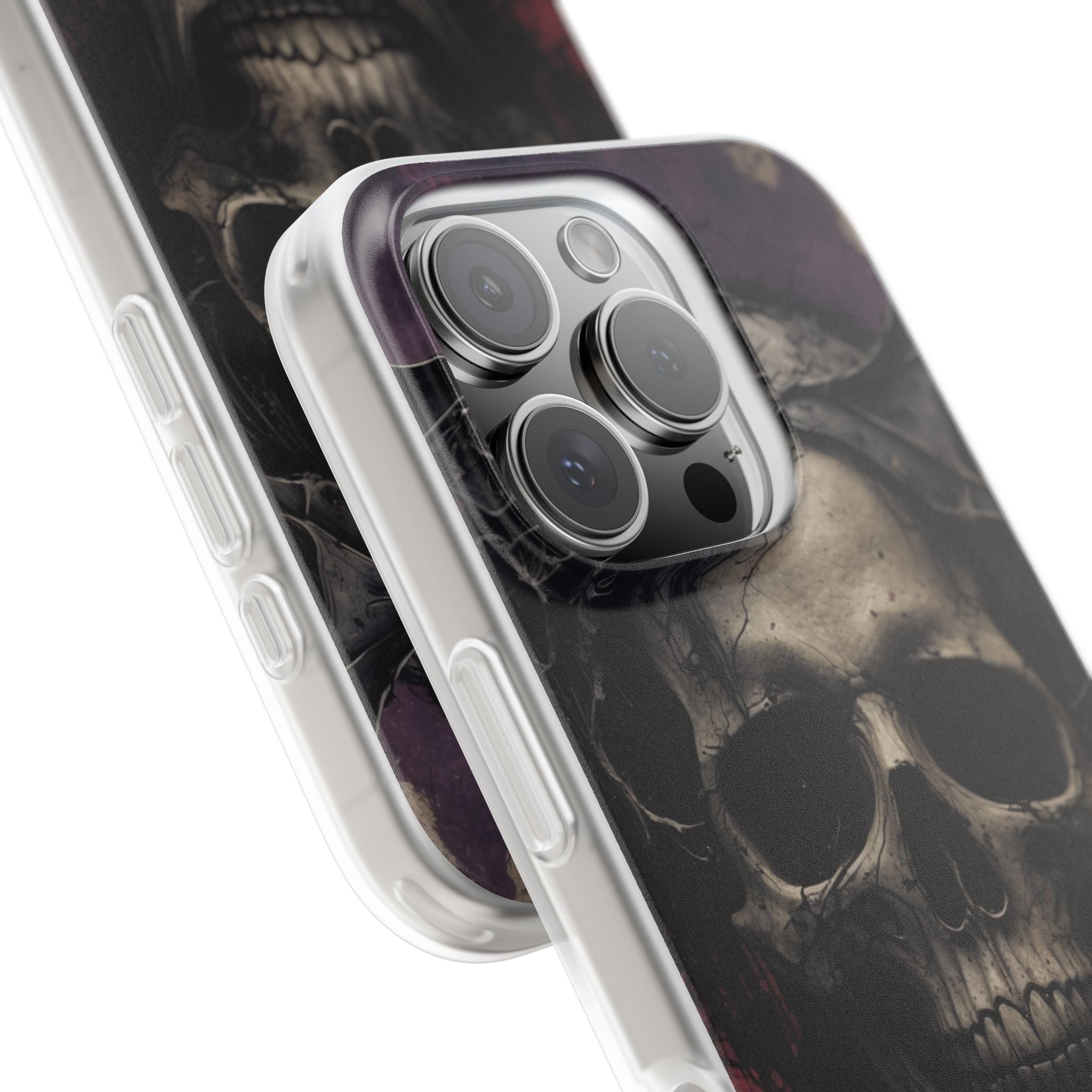 Gothic Skull Crown iPhone 16 Pro Case - Soft