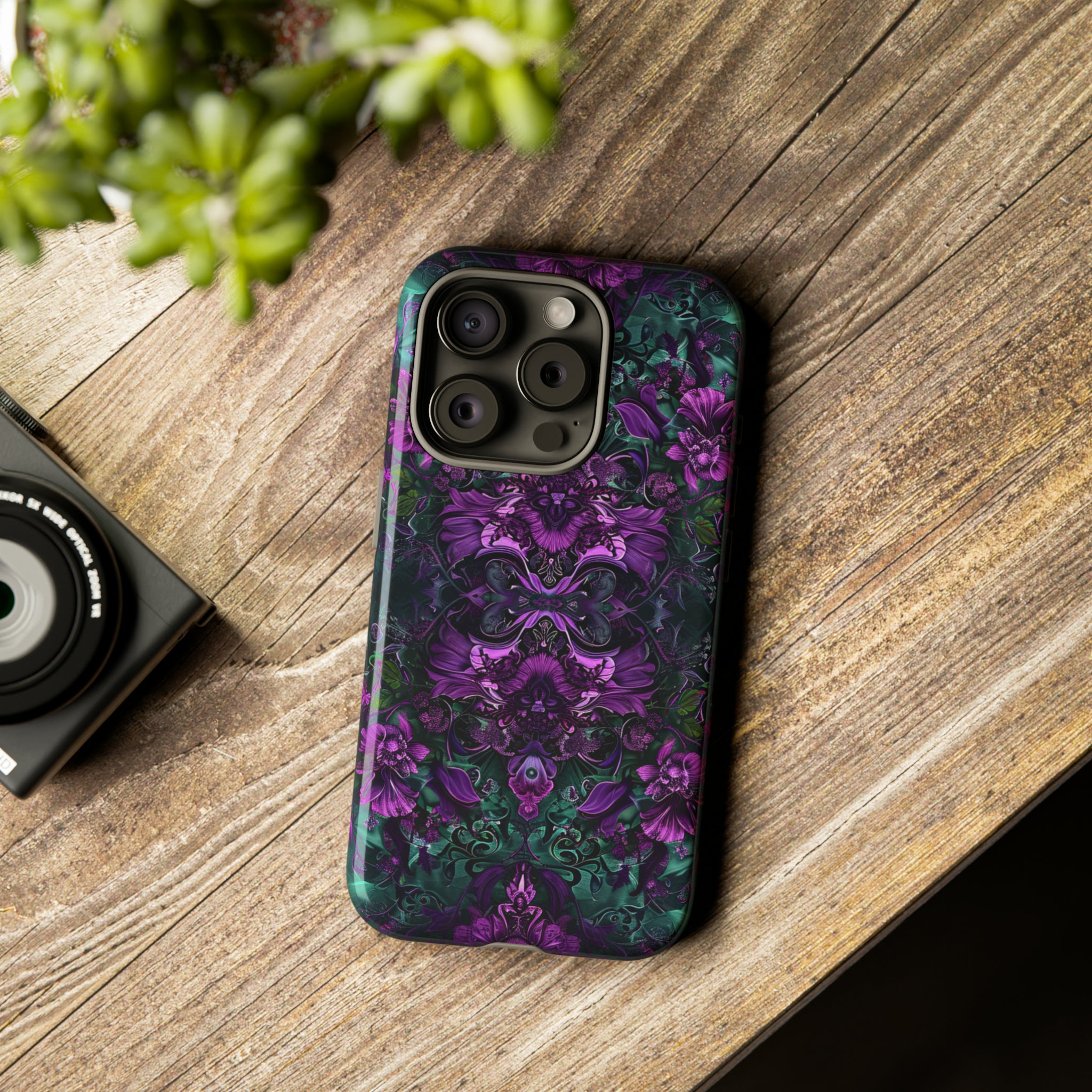 Baroque Floral Gothic - Protective Phone Case