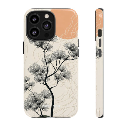 Spiky Tree Sunset iPhone 13 Pro Case - Tough