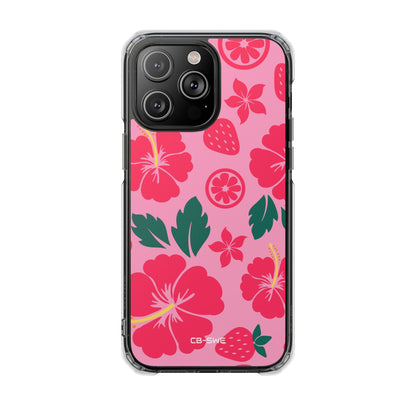 Tropical Hibiscus Harmony iPhone Case - Impact