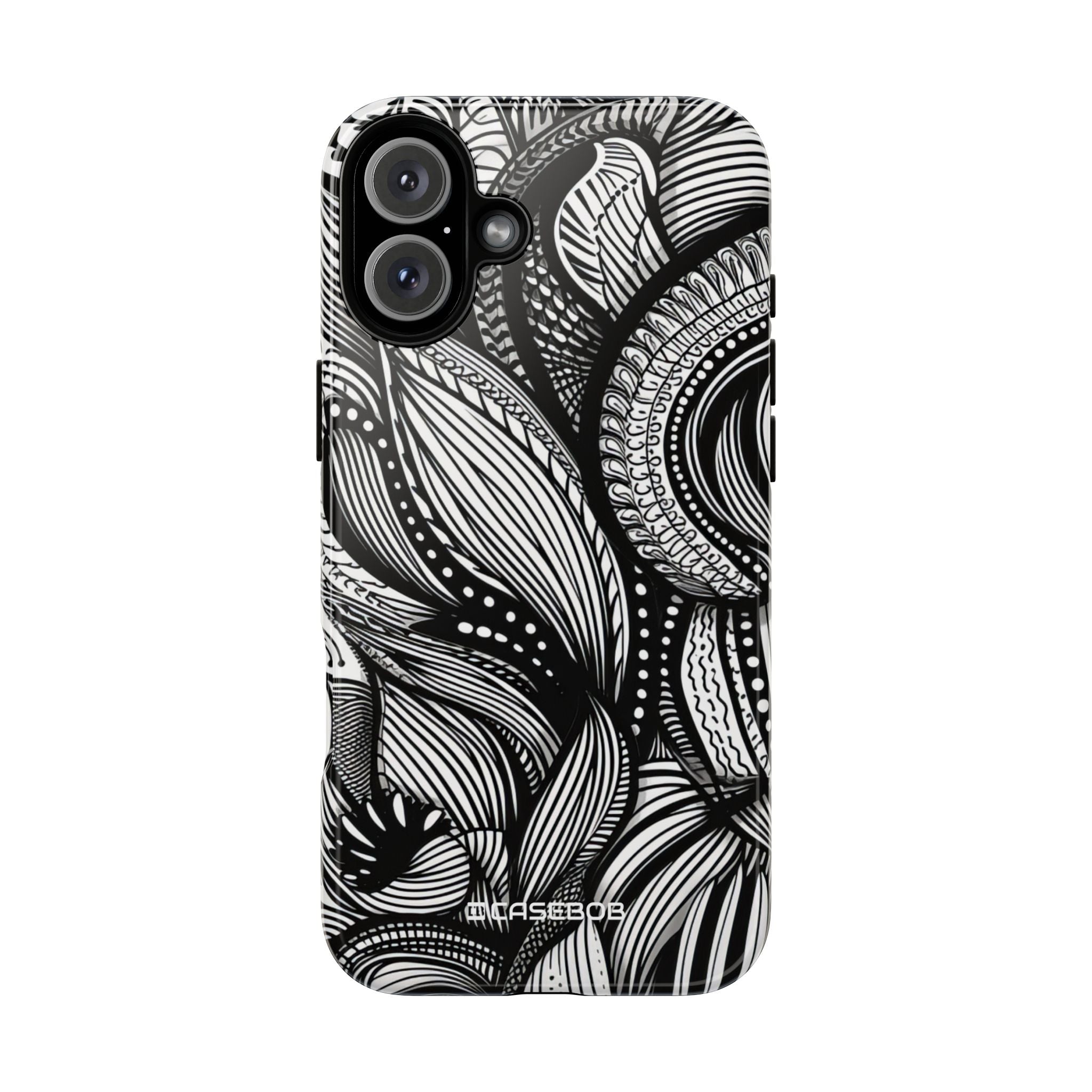 Fluid Monochrome: Intricate Patterns - for iPhone 16