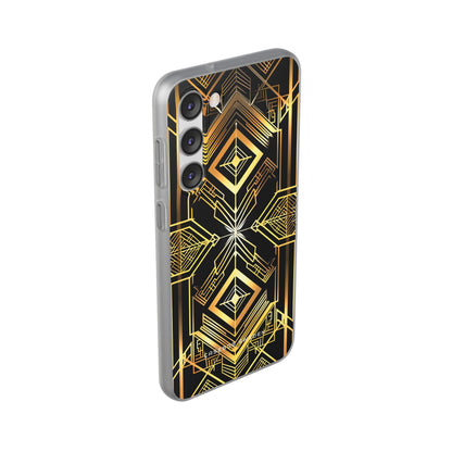 Golden Geometric Opulence Samsung S23 - Flexi Phone Case