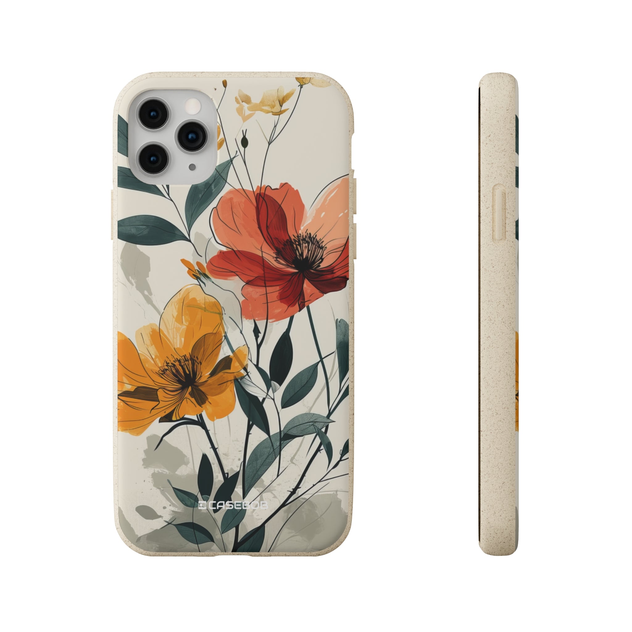 Serene Floral Harmony | Biodegradable Phone Case