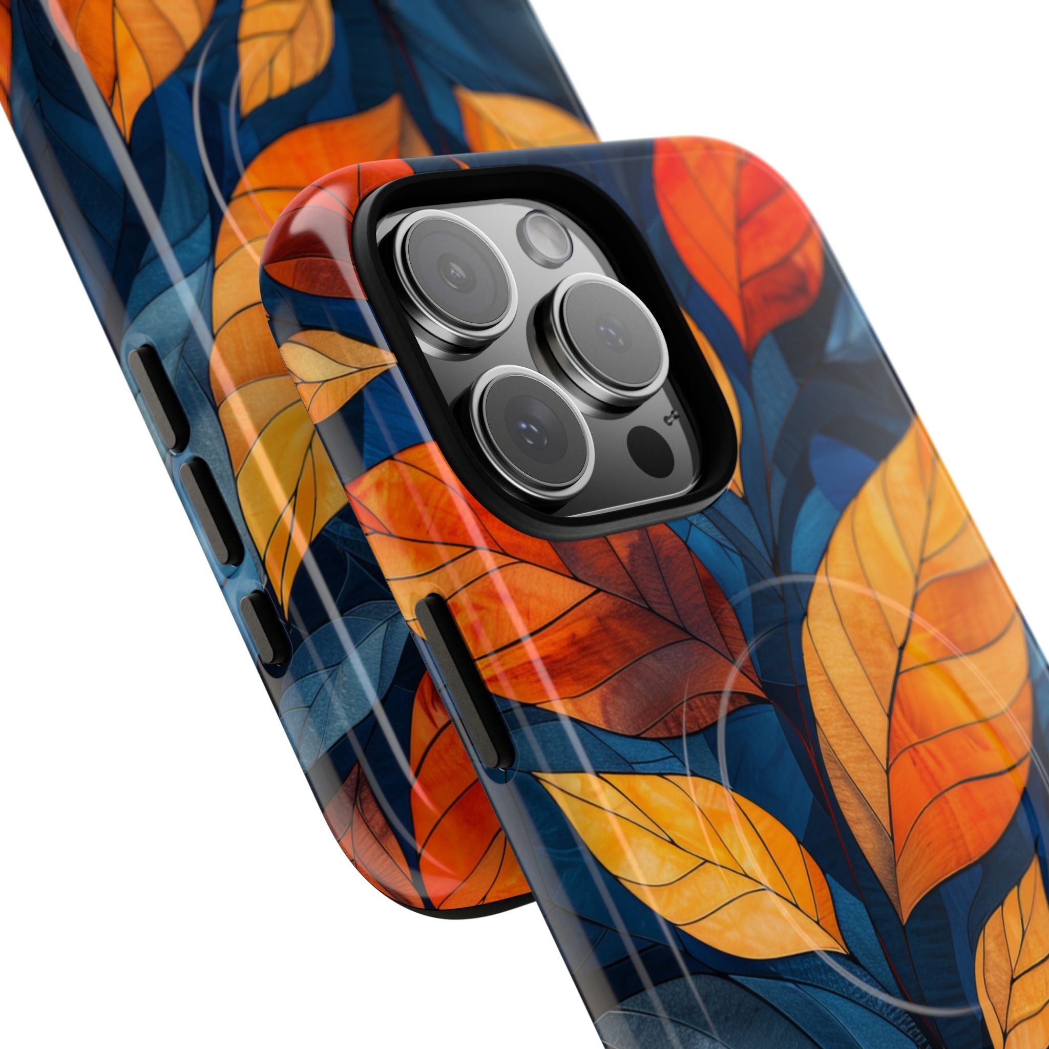 Stained Glass Blossoms iPhone 16 | Tough+ Phone Case