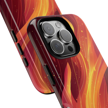 Glowing Flame iPhone 16 Pro Case - Tough