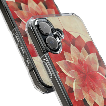 Crimson Bloom iPhone 16 Plus Case - Impact