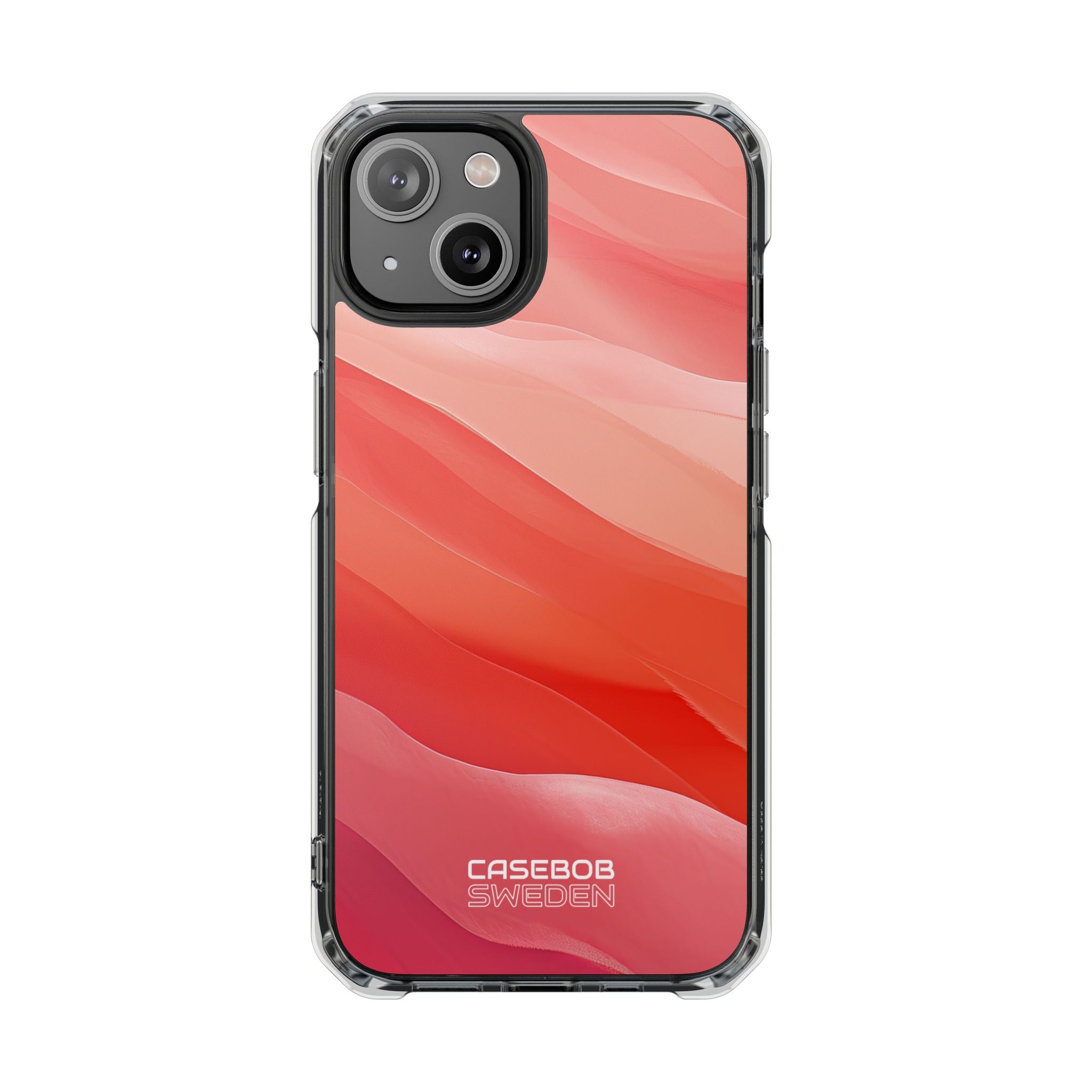 Flowing Coral Waves iPhone 14 - Impact Clear+