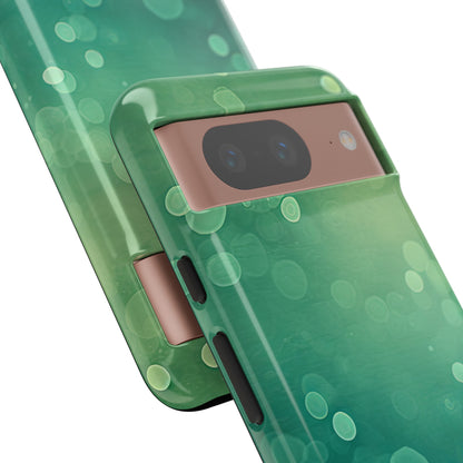 Green Dot Matrix - Protective Phone Case