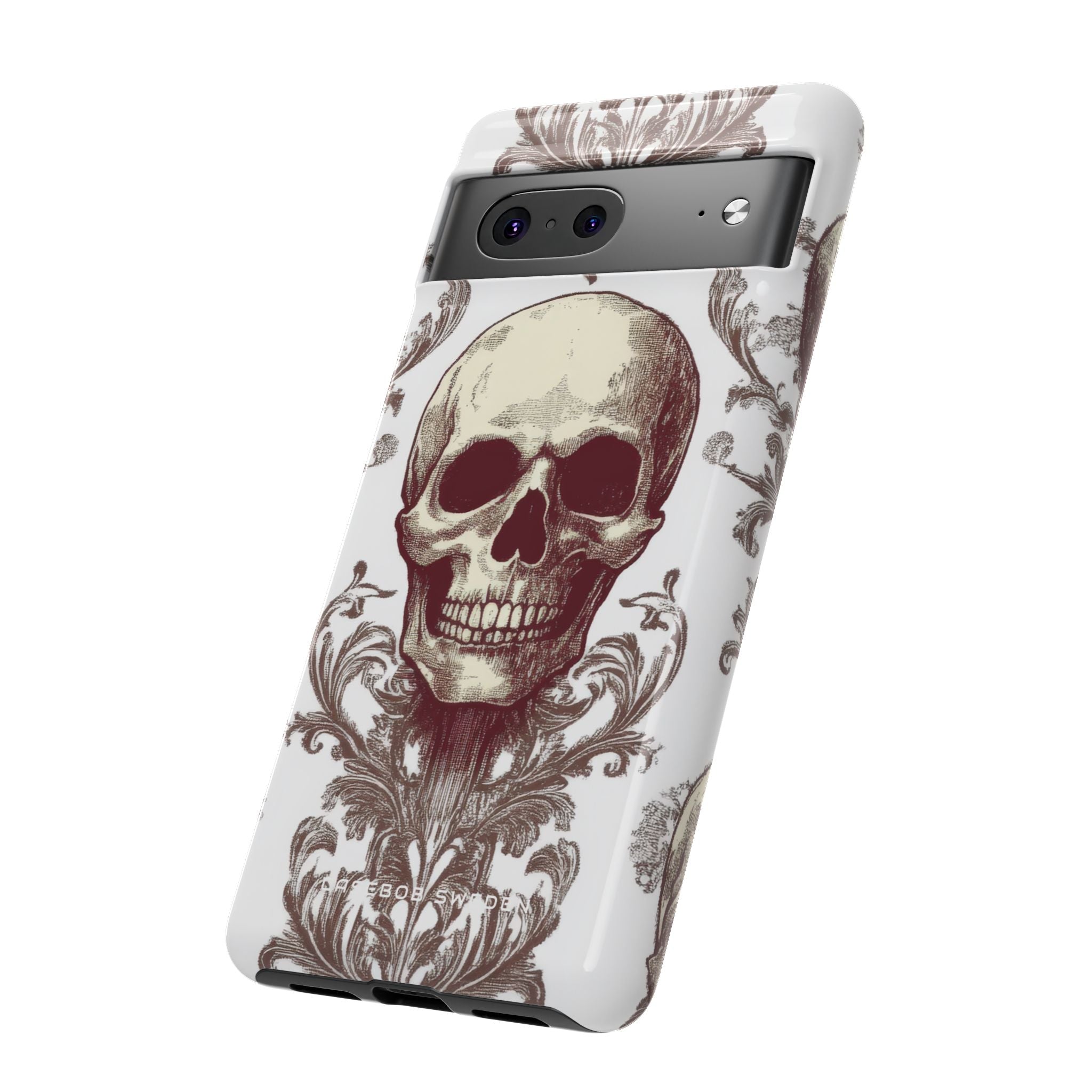 Gothic Skulls and Ornate Foliage Google Pixel 7 - Tough Phone Case