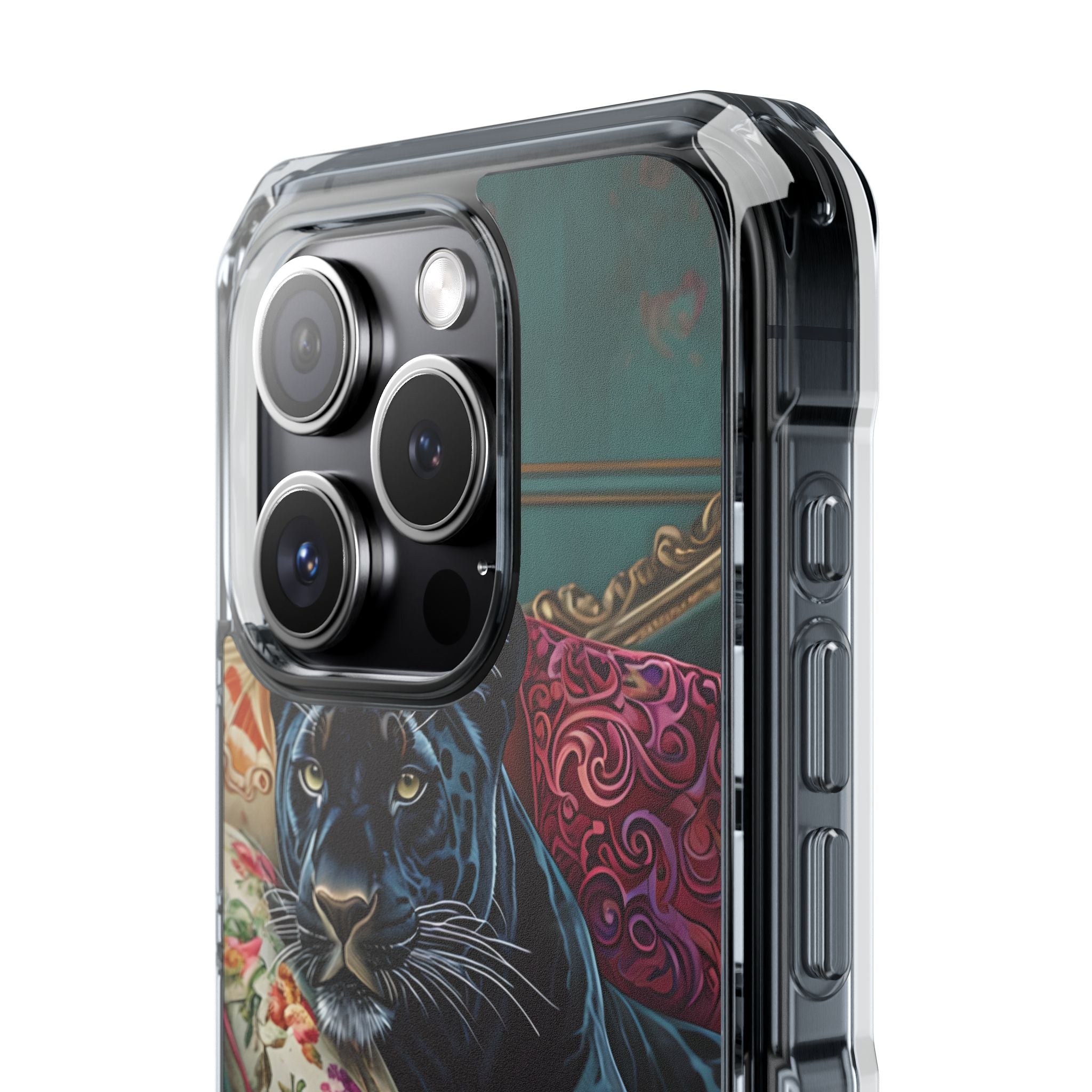 Panther on Vintage Chaise iPhone Case - Impact