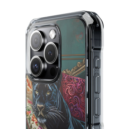 Panther on Vintage Chaise iPhone Case - Impact