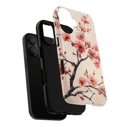 Blossom Shadow iPhone 16 Case - Tough
