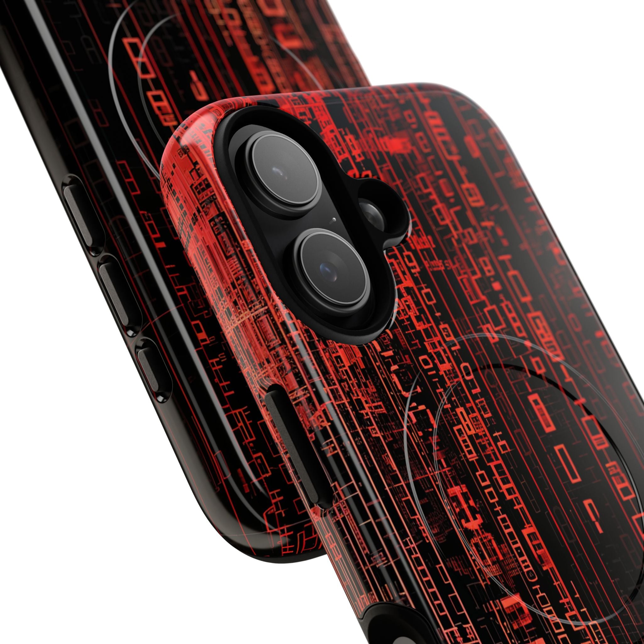 Crimson Glyphs iPhone 17 Case - Tough+