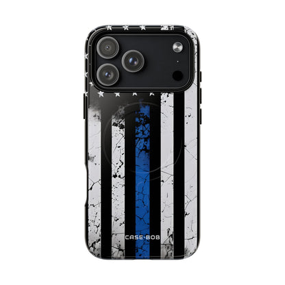 Blue Stripe Flag iPhone 17 Pro Max Case - Tough+