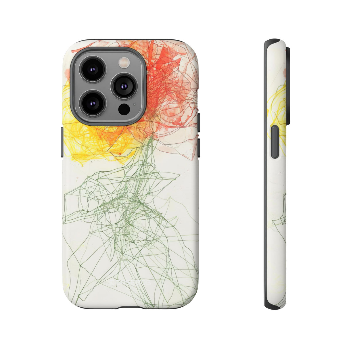 Fiery Blossom | Protective Phone Case for iPhone