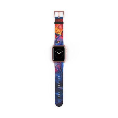 Stained Glass Cat - Watch Band