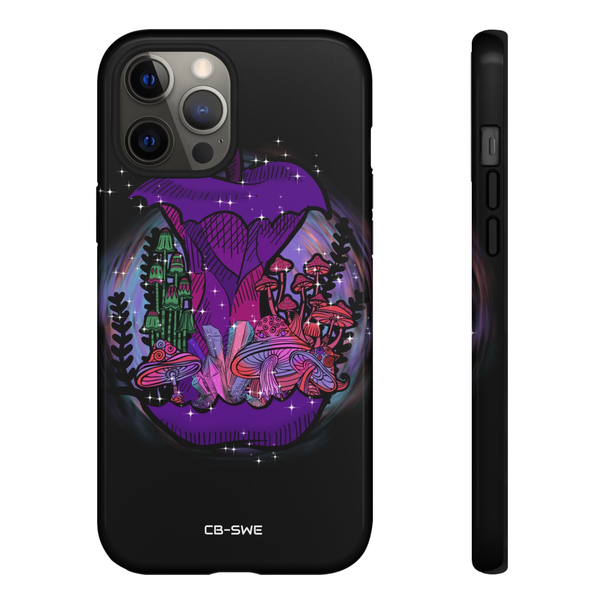 Mystical Purple Apple - iPhone Case