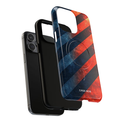 Diagonal Stripes Blaze iPhone 15 Pro Max Case - Tough+