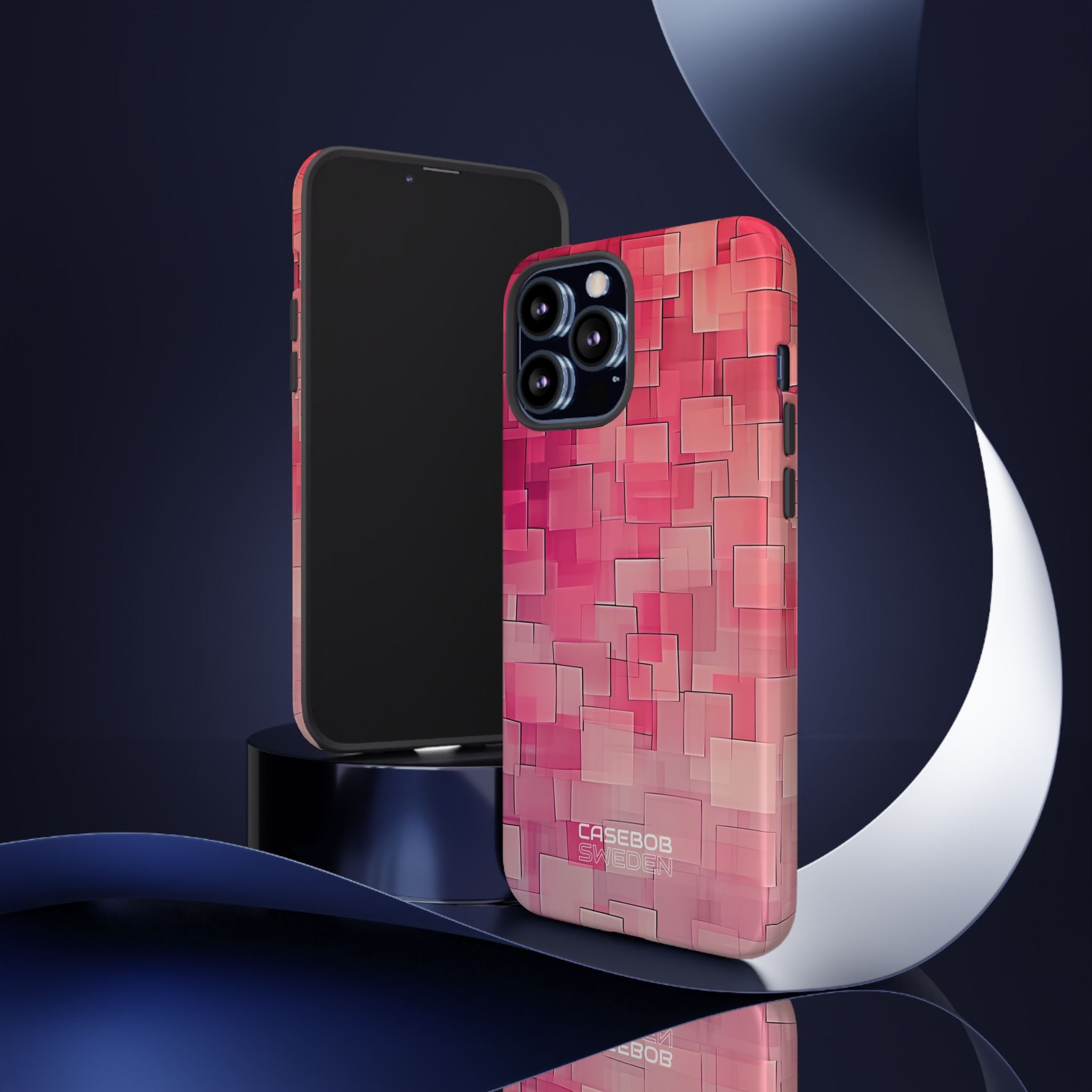Layered Pink Geometry iPhone 13 - Tough