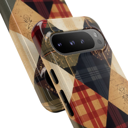 Rustic Quilt Charm Google Pixel 9 - Tough