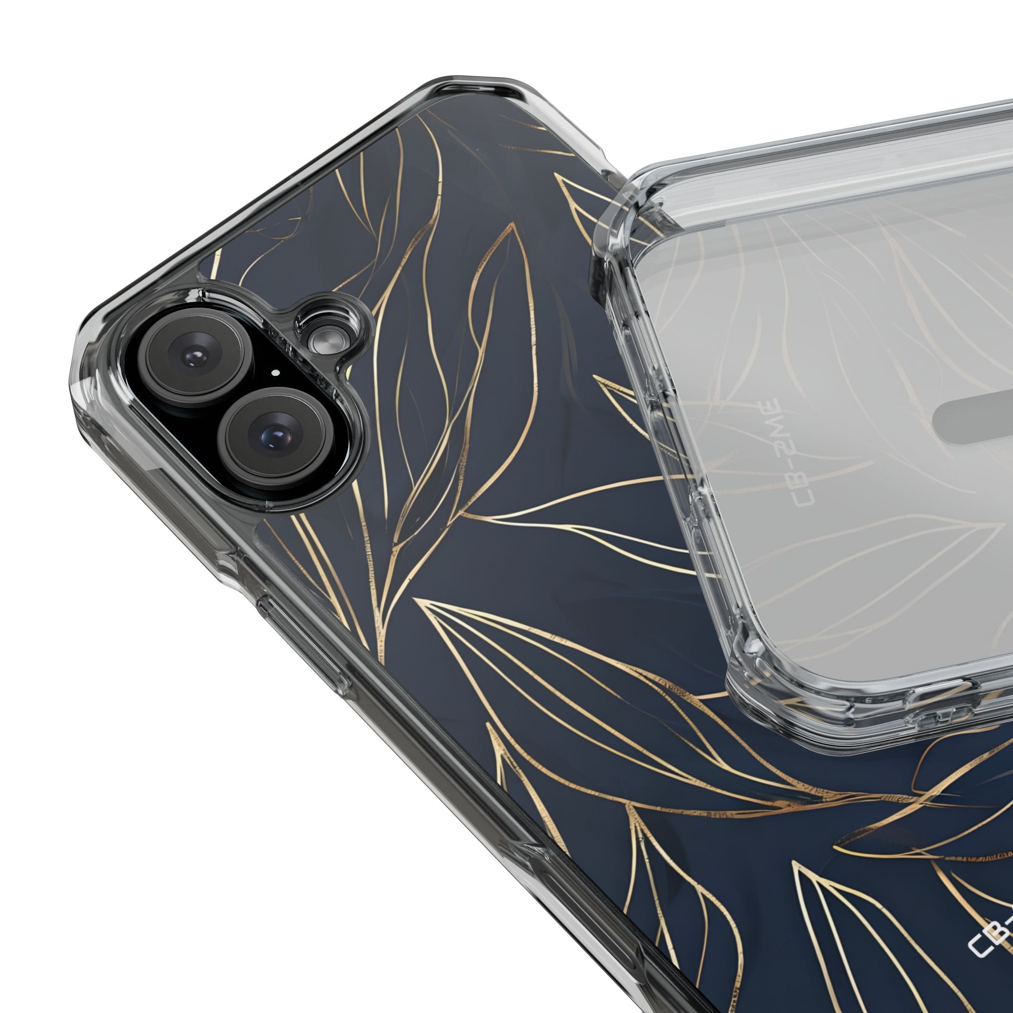 Modern Gold Leaves iPhone Case - Impact