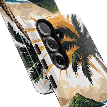 Sunny Palm Breeze Samsung S25 Case - Tough