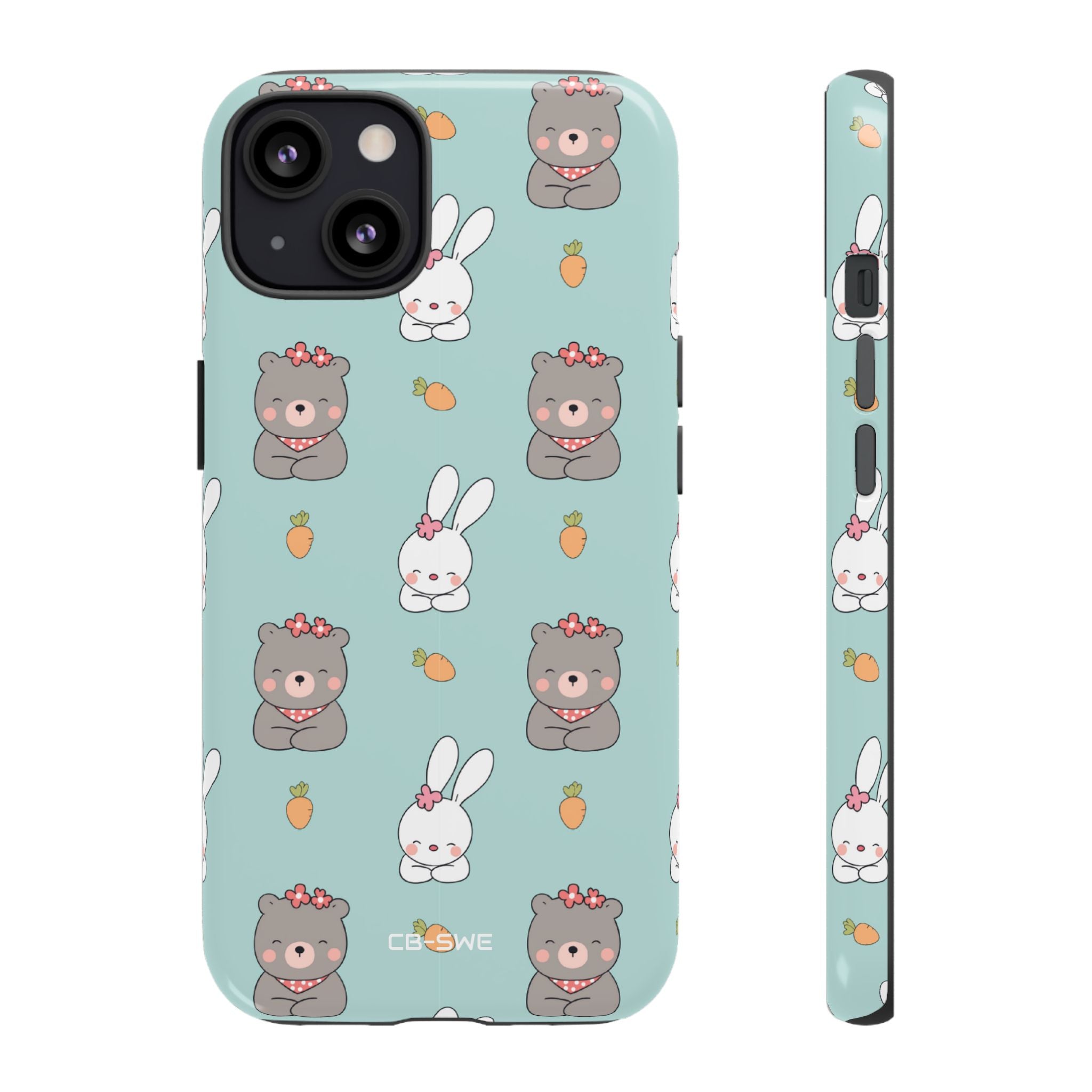 Bunnies Gather Carrots - iPhone Case