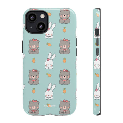 Bunnies Gather Carrots - iPhone Case