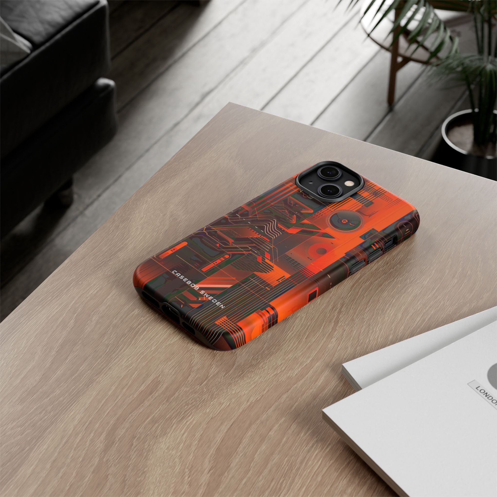 Gradient Circuitburst iPhone 14 - Tough Phone Case