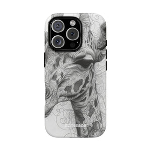 Monochrome Giraffe: Intricate Elegance - for iPhone 16