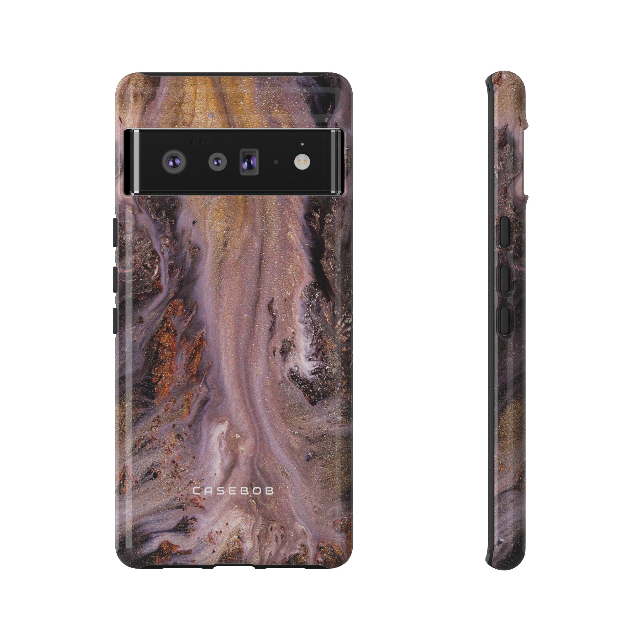 Pink Marble Ink Art - Protective Phone Case